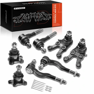 8 Pcs Front Tie Rod Ends Ball Joints