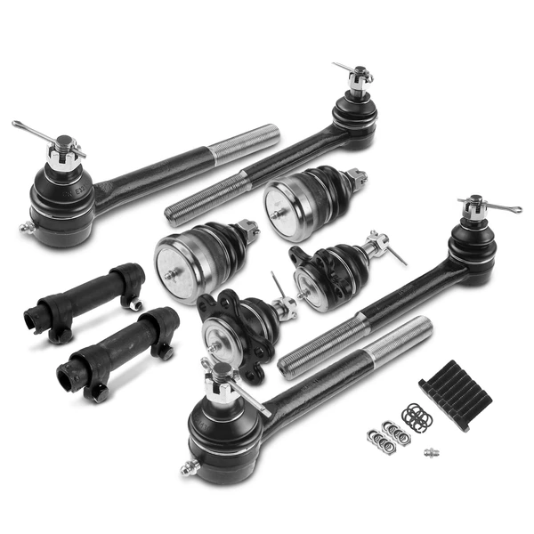 A Set of 10 Ball Joint Tie Rod End and Adjusting Sleeve Kit Inner & Outer A-Premium APCA0756