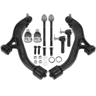 8 Pcs Control Arm with Ball Joint & Tie Rod End