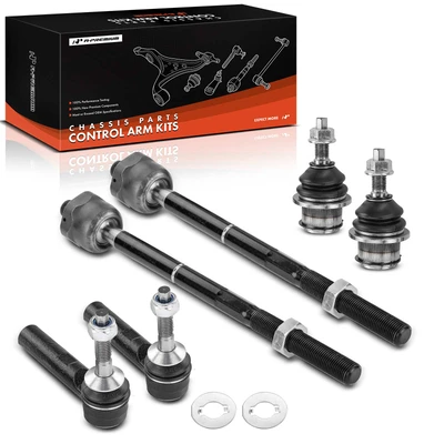 6 Pcs Inner & Outer Tie Rod End Ball Joint