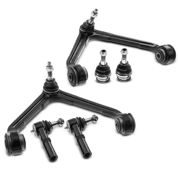 A Set of 6 Control Arm Ball Joint and Tie Rod End Kit Front Side A-Premium APCA0810