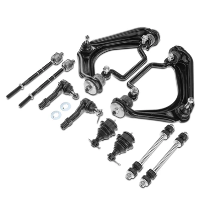 10 Pcs Front Control Arm Sway Bar Link Tie Rod End