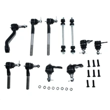 2000-2001 Dodge Ram 1500 A Set of 11 Ball Joint Sway Bar Link and Tie Rod End Kit Front Side A-Premium APCA0872