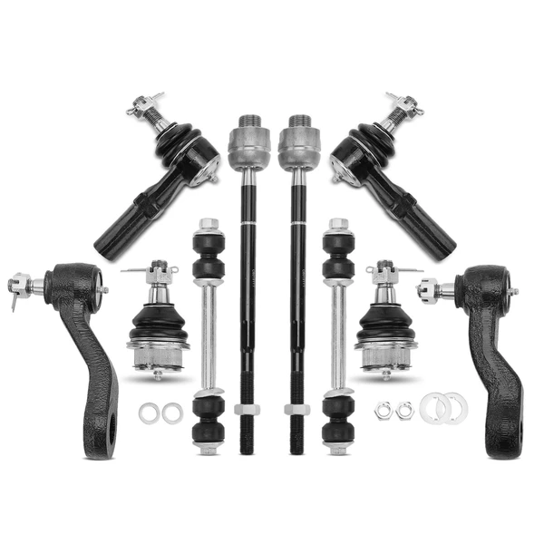 A Set of 10 Ball Joint Idler Arm Sway Bar Link Tie Rod End Kit Front Side A-Premium APCA0900