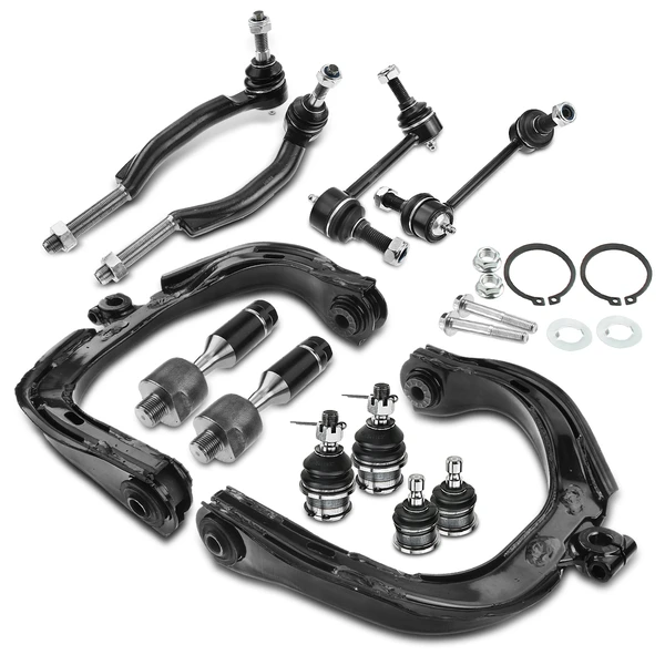 A Set of 12 Control Arm Ball Joint Sway Bar Link Tie Rod End Kit Front & Rear A-Premium APCA0904