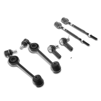 6 Pcs Front Control Arm with Ball Joint Tie Rod End