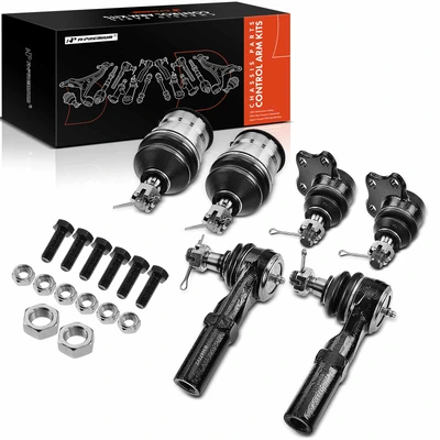 6 Pcs Front Tie Rod Ends & Ball Joints