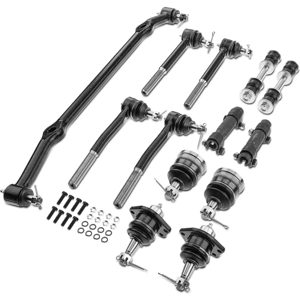 1977-1984 Cadillac DeVille A Set of 13 Ball Joint and Sway Bar Link Full Kit Front Side A-Premium APCA0986