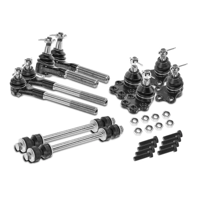 10 Pcs Front Stabilizer Bar Link & Tie Rod End