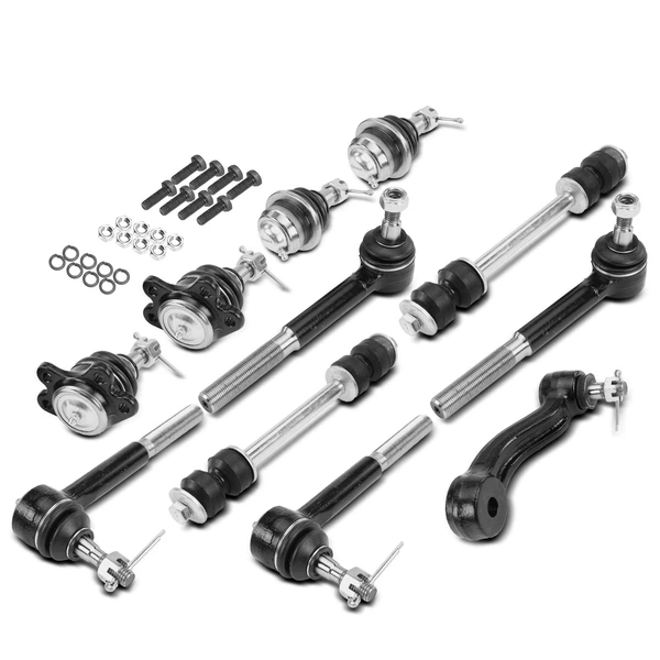 1999-2000 Cadillac Escalade A Set of 11 Ball Joint Idler Arm Sway Bar Link Tie Rod End Kit Front Inner & Outer A-Premium APCA1027