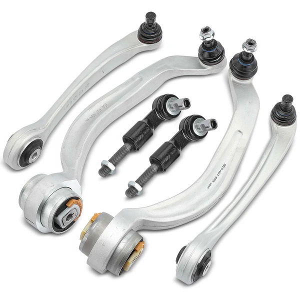 A Set of 6 Control Arm Ball Joint and Tie Rod End Kit Front Side A-Premium APCA1041