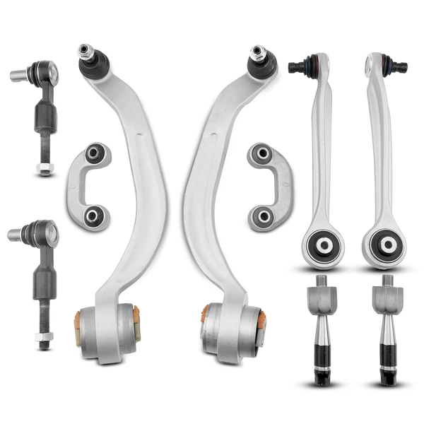 1998-2005 Volkswagen Passat A Set of 10 Control Arm Ball Joint Sway Bar Link Tie Rod End Kit Front Side A-Premium APCA1042