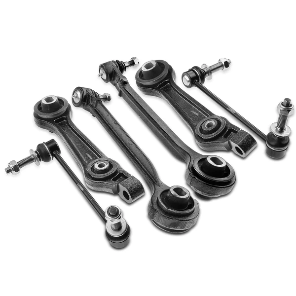 A Set of 6 Control Arm Ball Joint and Sway Bar Link Kit Front Side A-Premium APCA1069