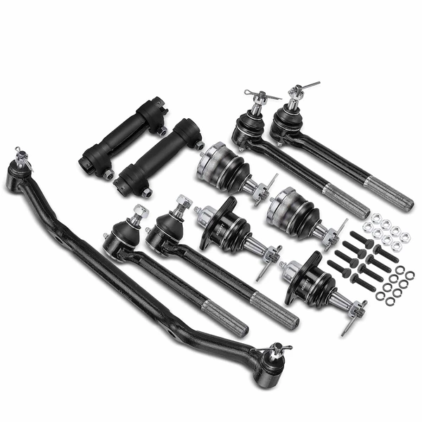 1996-2000 Isuzu Hombre A Set of 11 Ball Joint Adjusting Sleeve Drag Link Tie Rod End Kit Inner & Outer A-Premium APCA1083