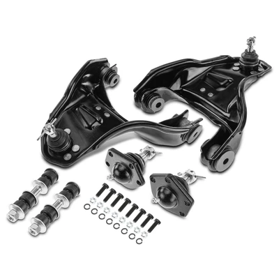 6 Pcs Front Control Arm Ball Joint Stabilizer Bar Link