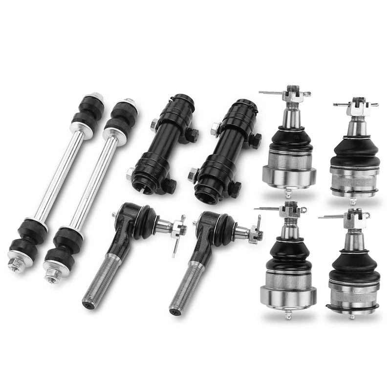 1994-1999 Dodge Ram 1500 A Set of 10 Ball Joint Adjusting Sleeve Sway Bar Link Tie Rod End Kit Front Side A-Premium APCA1117