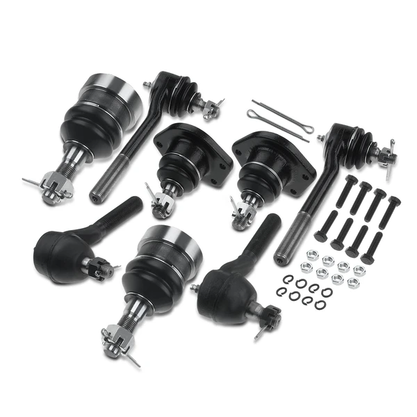 1987-1991 Mercury Colony Park A Set of 8 Ball Joint and Tie Rod End Kit Front, Inner & Outer A-Premium APCA1138