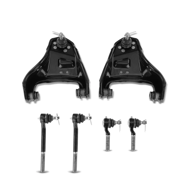 1991-1998 Oldsmobile Bravada A Set of 6 Control Arm Ball Joint and Tie Rod End Kit Front Side A-Premium APCA1147