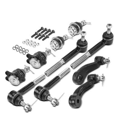 10 Pcs Tie Rod End & Idler & Pitman & Idler Arm Ball Joint