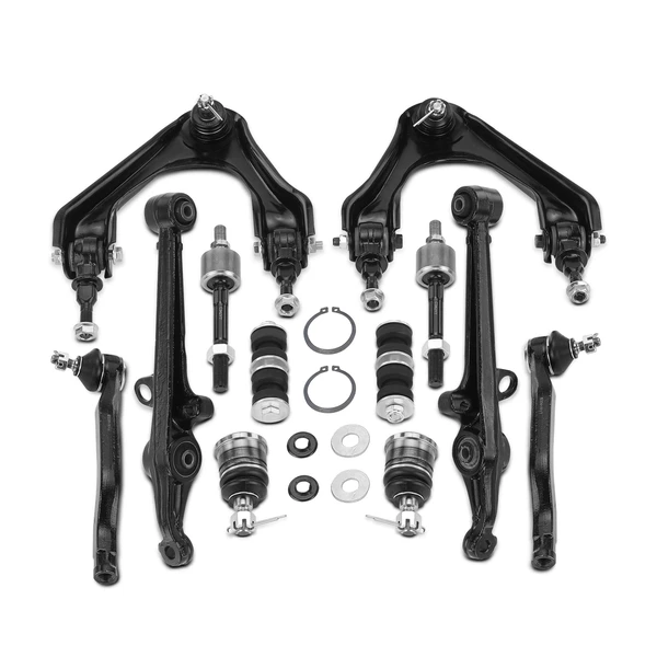 1997-1999 Acura CL A Set of 12 Control Arm Ball Joint Sway Bar Link Tie Rod End Kit Front Side A-Premium APCA1278