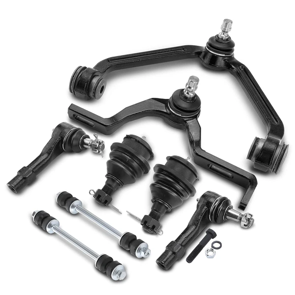 A Set of 8 Control Arm Ball Joint Sway Bar Link Tie Rod End Kit Front Side A-Premium APCA1316