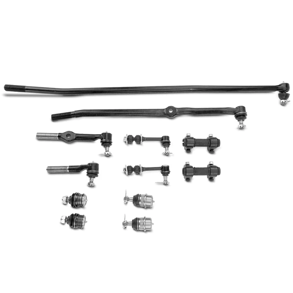 A Set of 12 Ball Joint and Sway Bar Link Full Kit Front Side A-Premium APCA1342