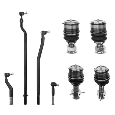 8 Pcs Front Tie Rod End & Ball Joints