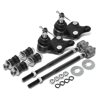 6 Pcs Front Stabilizer Bar Link Tie Rod End