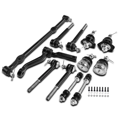 12 Pcs Front Stabilizer Bar Link Tie Rod End