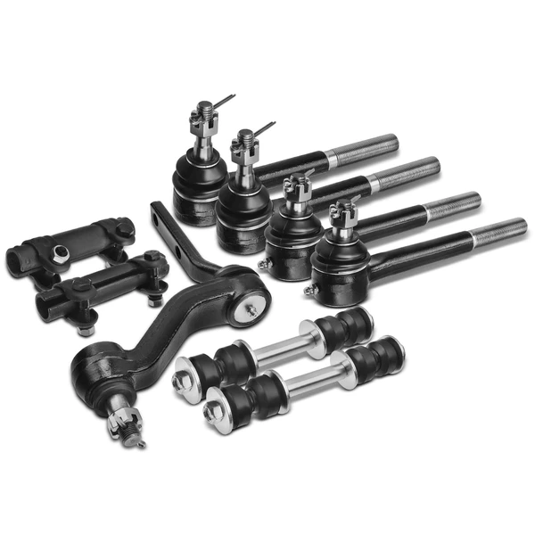 A Set of 9 Sway Bar Link Adjusting Sleeve Idler Arm Tie Rod End Kit Front Side A-Premium APCA1398