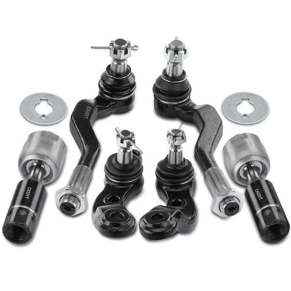 A Set of 6 Ball Joint and Tie Rod End Kit Front Side A-Premium APCA1408