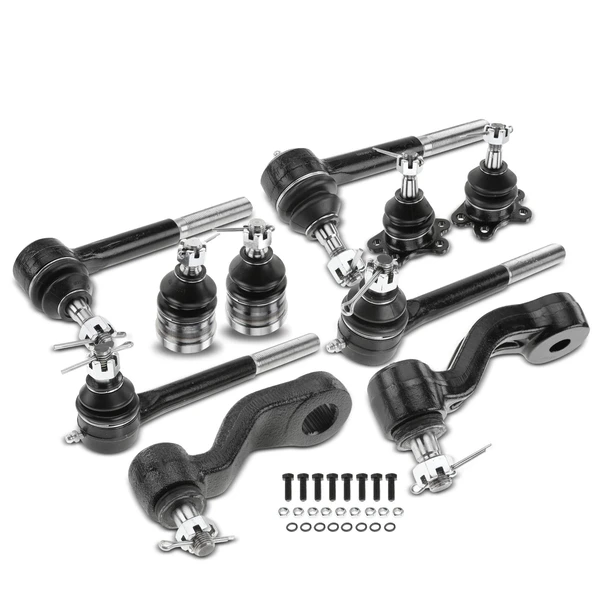 A Set of 10 Ball Joint Idler Arm Pitman Arm Tie Rod End Kit Front Side A-Premium APCA1447