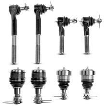1994-1996 Dodge Ram 2500 A Set of 8 Ball Joint and Tie Rod End Kit Inner & Outer A-Premium APCA1453