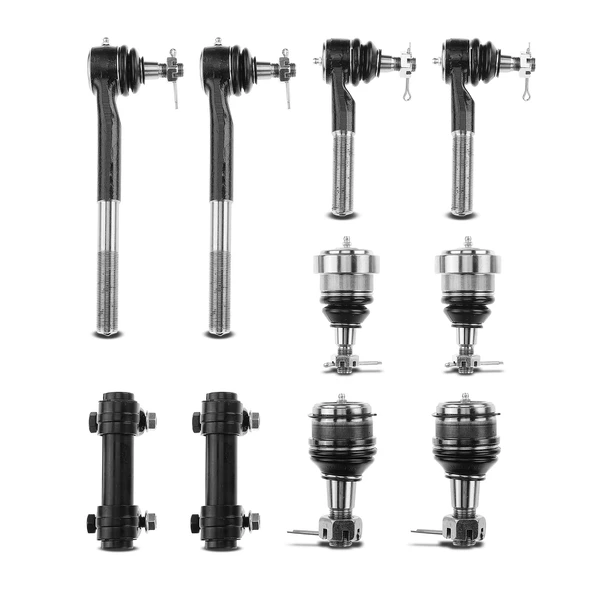 1997-1999 Dodge Ram 2500 A Set of 10 Ball Joint Tie Rod End and Adjusting Sleeve Kit Front, Inner & Outer A-Premium APCA1470