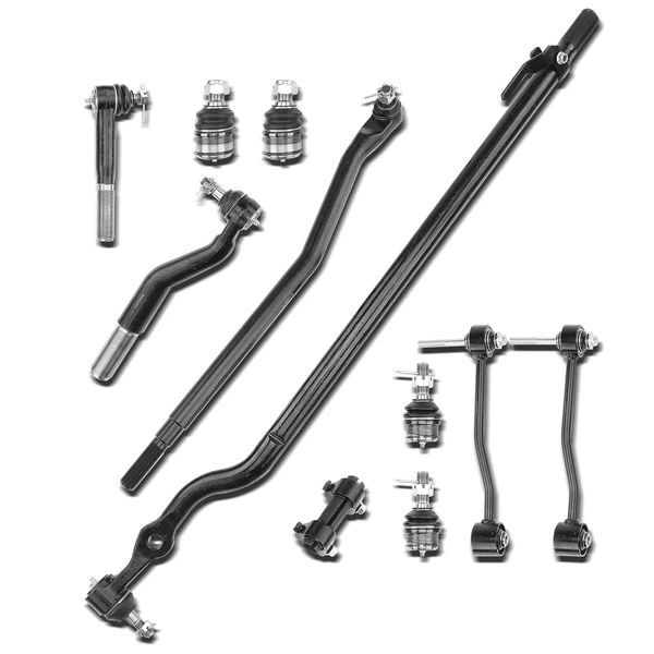 2000-2004 Ford F-250 Super Duty A Set of 11 Ball Joint Adjusting Sleeve Sway Bar Link Tie Rod End Kit Front Side A-Premium APCA1464