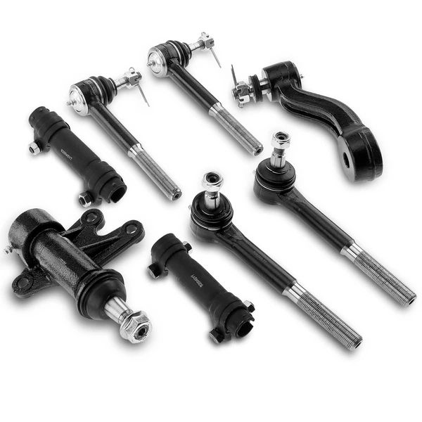 1993-1999 Chevrolet K2500 Suburban A Set of 8 Tie Rod End Adjusting Sleeve Bracket Idler Arm Kit Inner & Outer A-Premium APCA1484