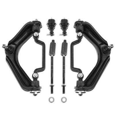 6 Pcs Front Control Arm with Ball Joint Tie Rod End