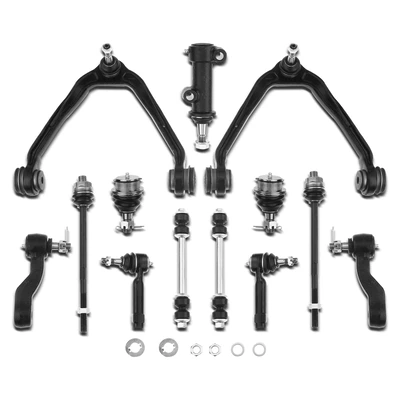 2003-2006 Cadillac Escalade ESV A Set of 13 Control Arm and Ball Joint Full Kit Front Side A-Premium APCA3825