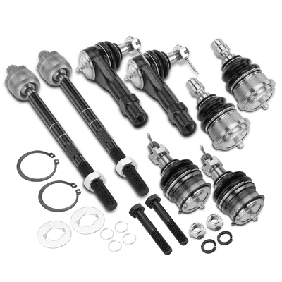 8 Pcs Inner & Outer Tie Rod End Ball Joint