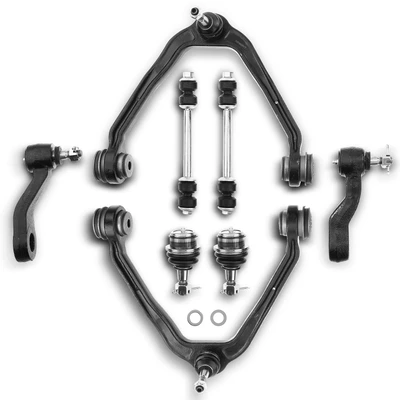 8 Pcs Front Control Arm with Ball Joints Stabilizer Bar Link