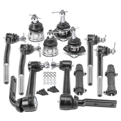 12 Pcs Idler Arm Ball Joint & Tie Rod End