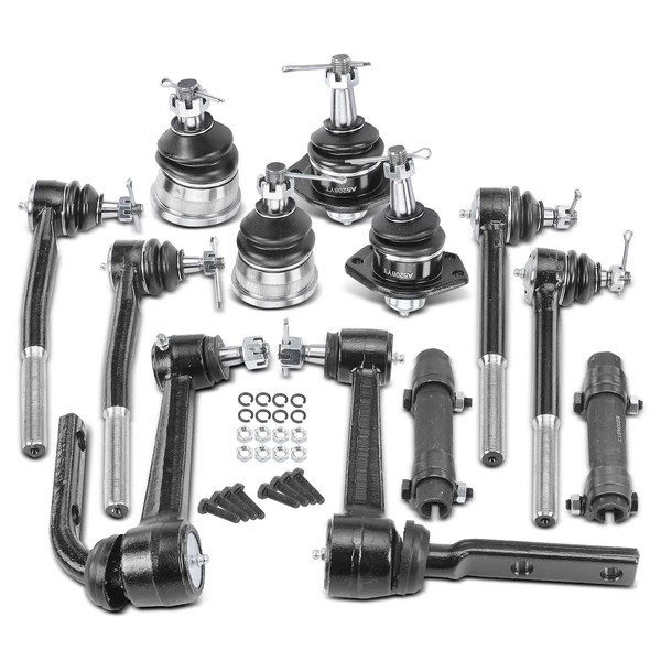 1990-2005 Chevrolet Astro A Set of 12 Ball Joint Adjusting Sleeve Idler Arm Tie Rod End Kit Front Side A-Premium APCA1550