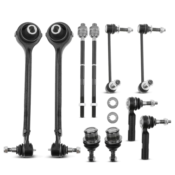 2008-2010 Dodge Challenger A Set of 10 Control Arm Ball Joint Sway Bar Link Tie Rod End Kit Front Side A-Premium APCA1563