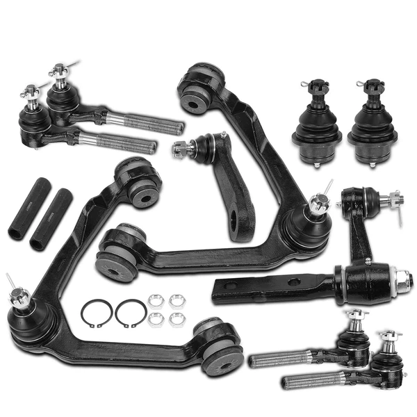 1997-1999 Ford F-250 A Set of 12 Control Arm and Ball Joint Full Kit Front Side A-Premium APCA1572