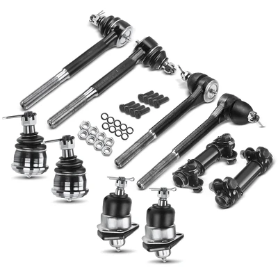 10 Pcs Front Tie Rod End & Ball Joint