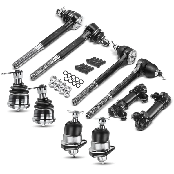 1964-1970 Pontiac GTO A Set of 10 Ball Joint Tie Rod End and Adjusting Sleeve Kit Front Side A-Premium APCA1591