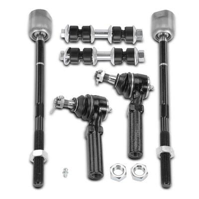 6 Pcs Stabilizer Bar Link Tie Rod End