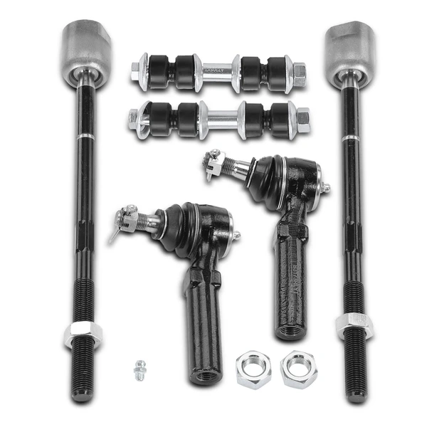 1995-1998 Plymouth Neon A Set of 6 Sway Bar Link and Tie Rod End Kit Front Side A-Premium APCA1594