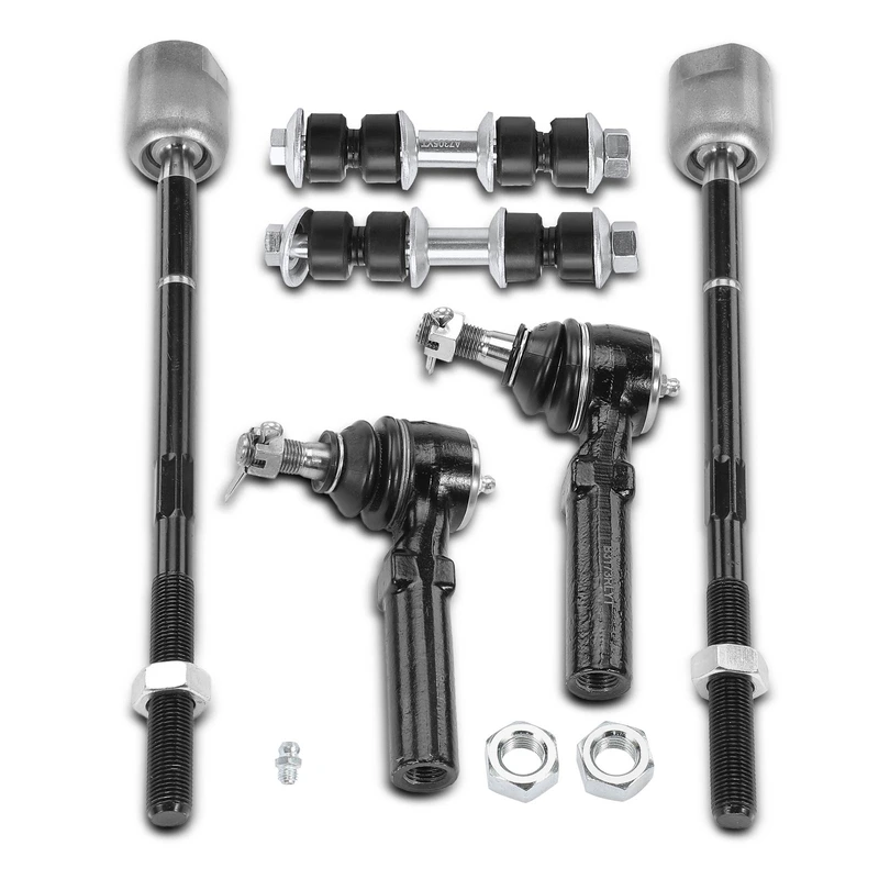 A Set of 6 Sway Bar Link and Tie Rod End Kit Front Side A-Premium APCA1594