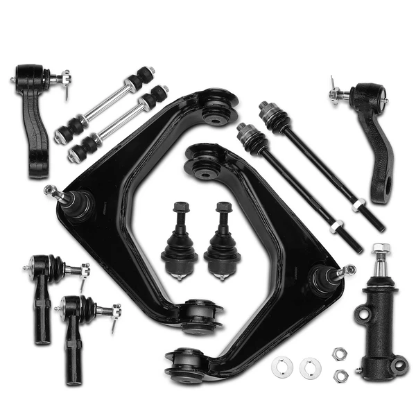 2001-2006 Chevrolet Silverado 1500 HD A Set of 13 Control Arm and Ball Joint Full Kit Front Side A-Premium APCA1598
